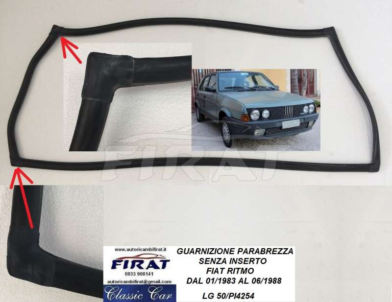 GUARNIZIONE VETRO FISSO POST.DX E SX FIAT 500